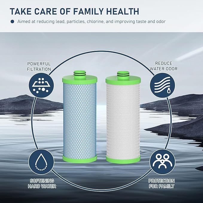 2-Stage AO-US-200-R Clean Water Filter is Compatible with AO Smith Claryum Water Filter System, 1 Set