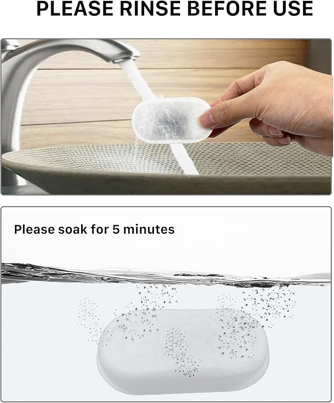 SOOFPET Cat Water Fountain Filters: 16 Pack Pet Fountain Filters, Replacement Filter for 67oz/2L&108oz/3.2L Stainless Steel Cat Fountains (8 Filters&8 Sponges)