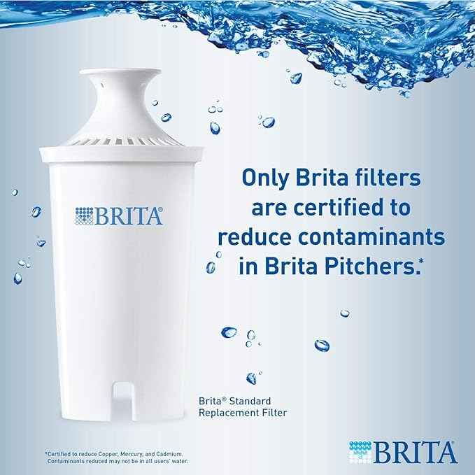 Brita 987554 Pitcher Replacement Filters, 10-Pack