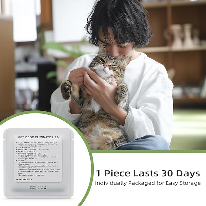 Smelling Fresh with N50-2.0 Odor Eliminator Exclusive for Pura Max Automatic Self-Cleaning Cat Litter Box - Cat Toilet Odor Control, Deodorant Aromatherapy Paste (6 Packs) - AquaVibe