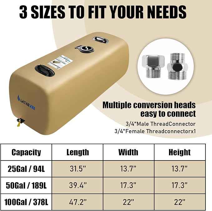 Drinking Water Storage Container,Portable Water Storage Bladder, RV Foldable Water Tank, Can Be Used for Storing Drinking Water, Camping, Traveling, Wilderness Survival Patrols, Etc.