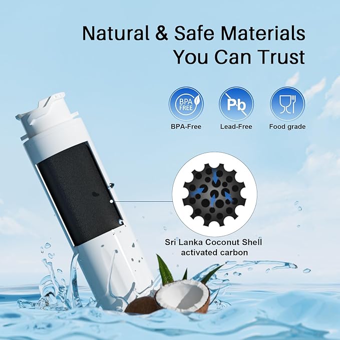 Water Filter Replacement, Compatible with EPTWFU01 and Pure Source Ultra II, EWF02, EPTWFU01C, 4562222, 012505454226, 807946701, Advanced Filtration Technology, Long Life Span, 3 Pack - AquaVibe