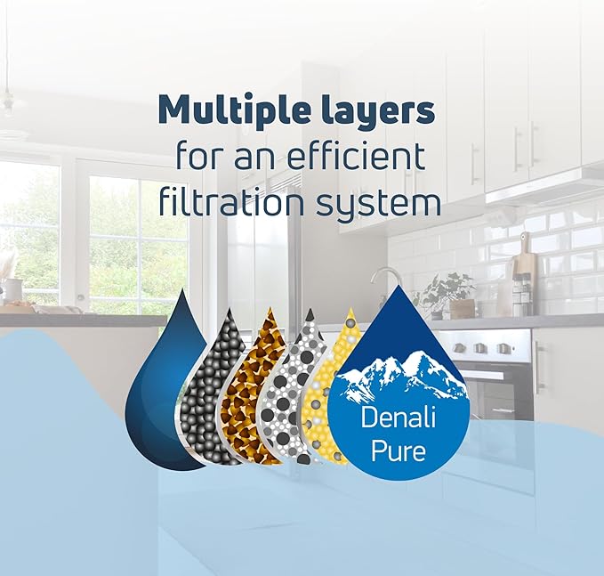 3-Pack Replacement for Maytag 8212652 Refrigerator Water Filter - Compatible with Maytag 8212652 Fridge Water Filter Cartridge