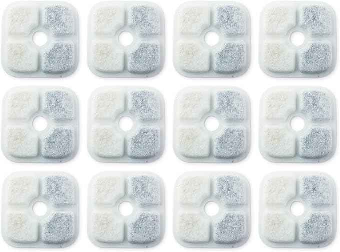PET STANDARD Water Filters, Compatible with Catit® PIXI™ Water Fountain, Pack of 12