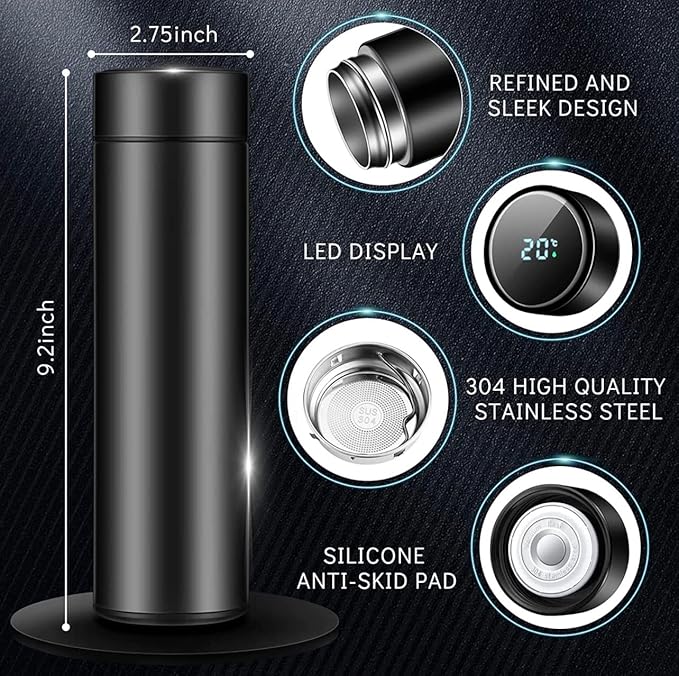 Smart Water Bottle Led Digital Temperature dispaly Vacuum Flask