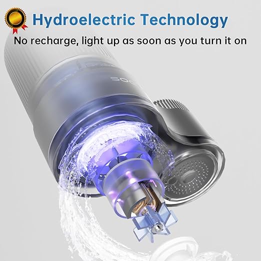 Water Filter for Sink Faucet,Faucet Mount Water Filter with Blue Light,NSF42 Reduces Chlorine,Bad Taste & Some Heavy Metals,Lasts Over 300 Gallons,Fits 15/16",13/15"& 3/4" Kitchen Faucets,3*Filter