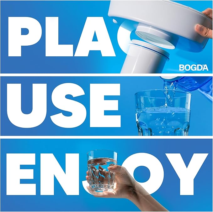 BOGDA 9 Pack Water Filter Replacement, 5-Stage Compatible with Zero Pitcher and Dispenser, Fit for ZR-001, ZR-017, ZR-004, etc.