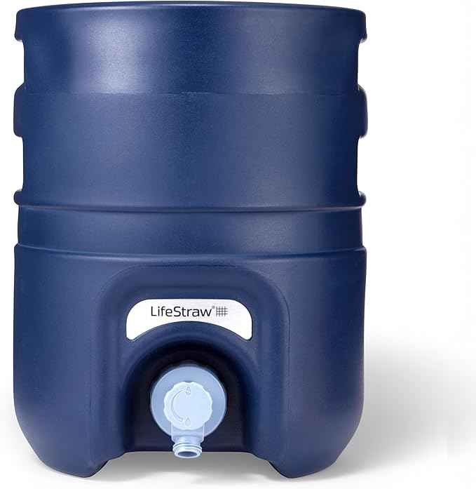 LifeStraw Escape – High-Flow Portable Pressurized Water Purifier with 3-Stage Filtration for Group Use, Emergency Preparedness, and Outdoor