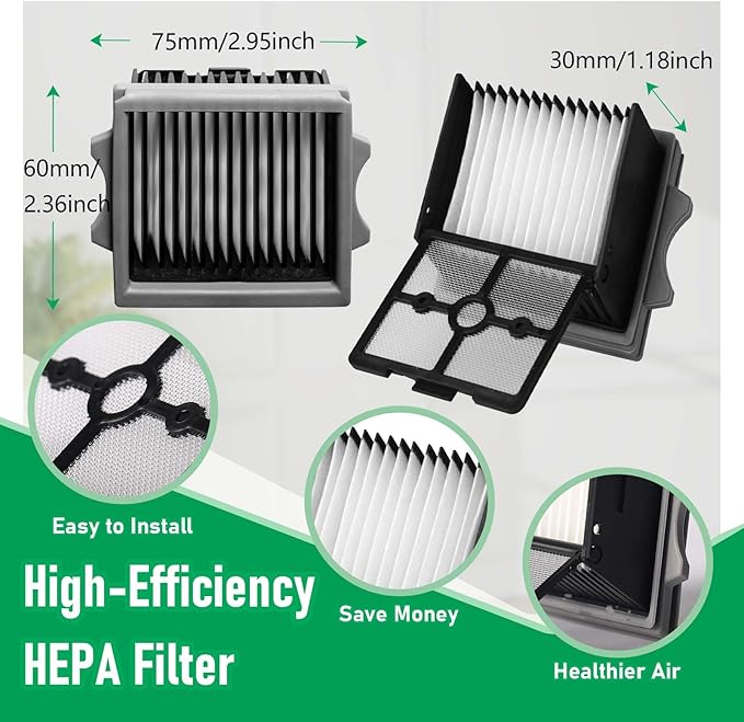 Only Floor ONE S5Combo Roller Brush Replacement and Vacuum Filter Kit Compatible with Tineco Floor ONE S5Combo Smart Wet Dry Vacuum Replacement Parts,2 Roller Brushes,2 HEPA Filters,1 Cleaner Brush - AquaVibe