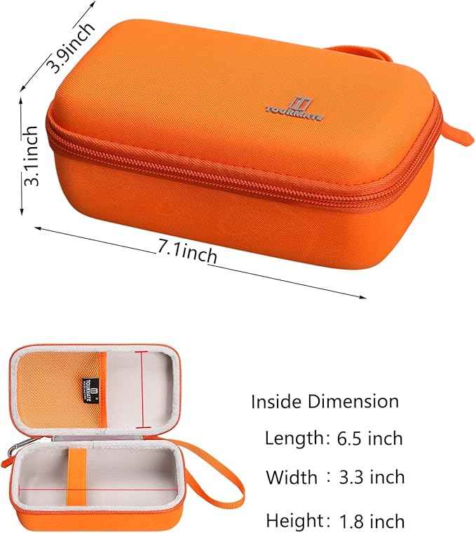 Water Filter for Sawyer Products Mini Water Filtration System, Protective Carrying for Drinking Straw, Squeeze Pouch and Other Accessories (Orange)