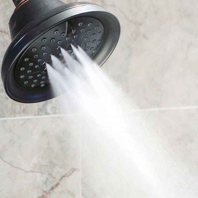 Massage Shower Head With Mist - High Pressure Boosting, Multi-Function, Massaging Rainfall Showerhead For Low Flow Showers & Adjustable Water Saving Nozzle, 1.8 GPM - Oil-Rubbed Bronze - AquaVibe