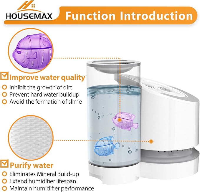 HOUSEMAX 2 Pack MD1-0034 Replacement Humidifier Wicks Filters Compatible with Vornado Evaporative Humidifier Model Evap40, Evap2, EV100, EV200, EVDC300, EVDC500, EVDC505, Tornado Humidifier Filter