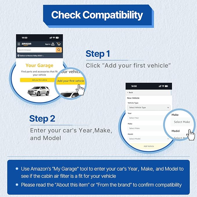 RUITO Cabin Air Filter, Fits 2008-2011 Accent, 2007-2016 Elantra, 2013-2014 Elantra Coupe, 2013-2017 Elantra GT, 2014-2018 Forte, 2014-2017 Forte Koup, 2014-2018 Forte5, Replacement for CF10728