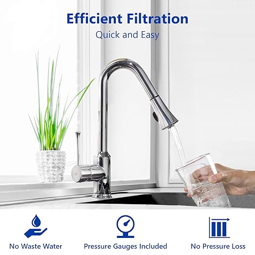 Express Water WH100SP Anti Scale Whole House Water Filter System, Blue
