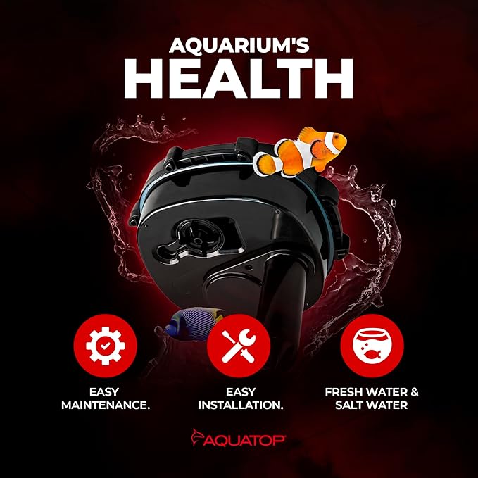 Aquatop Forza Premium Canister Filter – 13 Watts – 550 GPH Flow Rate – Ideal for 125-175 Gallon Fresh & Saltwater Tanks – Includes Filtration Media