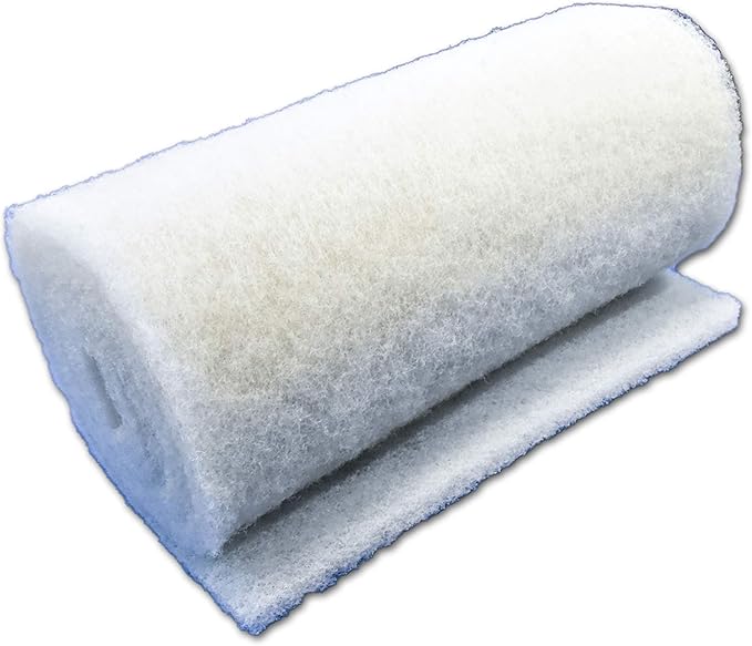 Beige Coarse Filter Media, 1.25" Thick, 18" x 56" Roll, Perfect for Aquariums, Ponds or Water Gardens, Made in USA