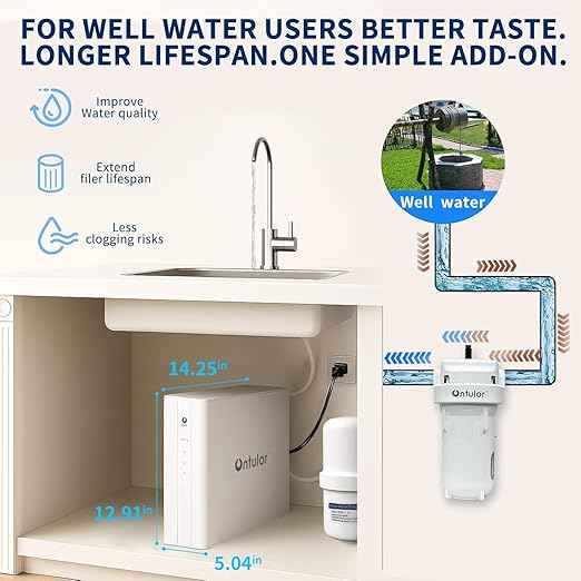 Ontulor S3OP Reverse Osmosis System 9 Stage Water Filter Reduces PFAS, PFOA/PFOS, TDS, Lead, Chlorine, Bad Taste & Odor NSF/ANSI 42 Certified TDS Meter Included（S3OP-with Tank System）