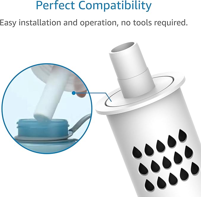 AQUACREST BB02 Bottle Water Filter, Replacement for Brita® Soft Squeeze Bottle Filter, 2 Count