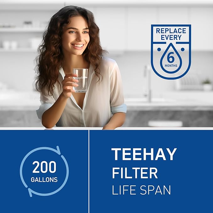 EDR1RXD1 Water Filter Replacement, Compatible with Maytag MRSF4036PW, MRSF4036PB, MRSF4036PZ, MSS25C4MGZ, MSS25C4MGB, EveryDrop Filter 1, Whirlpool WHR1RXD1, 1 Pack