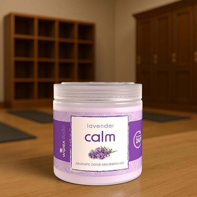 Wipex Odor Absorbing Gel Jar - Lavender, 15 Oz - Odor Eliminator for Home, Effective Odor Absorber, Long-Lasting Freshness, Ideal for Rooms, Offices, & Yoga Studios, 3Pk