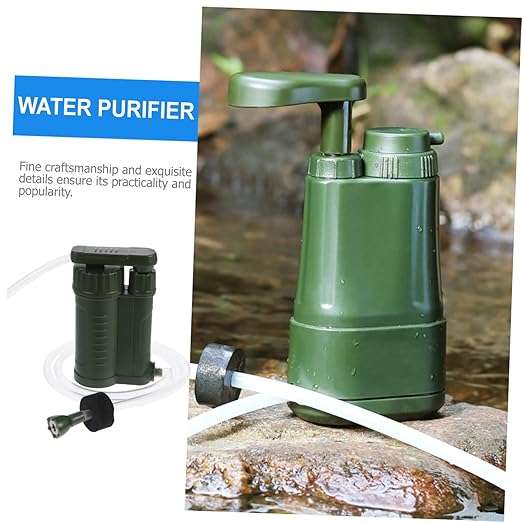 Kisangel 1pc Portable Filter Pump for Emergency for Camping Hiking and Outdoor Activities and Design