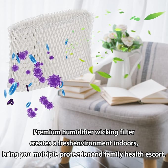 HIFROM 2Pack Replacement Humidifier Wick Filters Compatible with Kaz & Vicks 3020 V3100 V3500 V3600 V3800 V3900 Honeywell HCM-300T HCM-350 Humidifier WF2 & PWF2