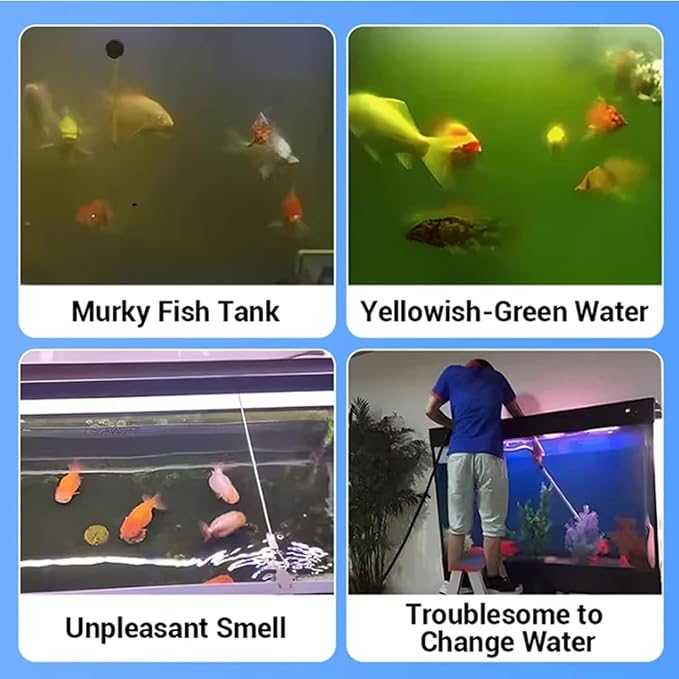 Powerful Aquarium Water Purification Tablet, Portable Water Purification Tablets for Fish Tank, Remover for Fish Tank, Aquarium Remover