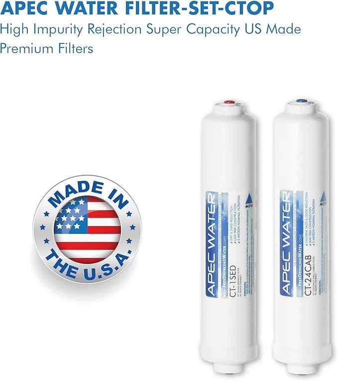 APEC Water Systems FILTER-SET-CTOP APEC Water Countertop Reverse Osmosis Replacement Filter Set