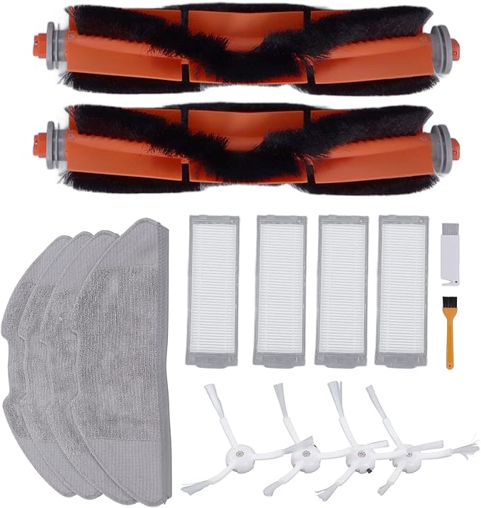 Vacuum Cleaner Accessory Tools, Replacement Filter Mop Brush Kit for Xiaomi Mi Robot Vacuum Mop 2 Lite 2 Pro MJSTL MJST1S Sweeper MI Robot Vacuum Mop 2 Pro mop vacuum accessories kit for xiaomi - AquaVibe