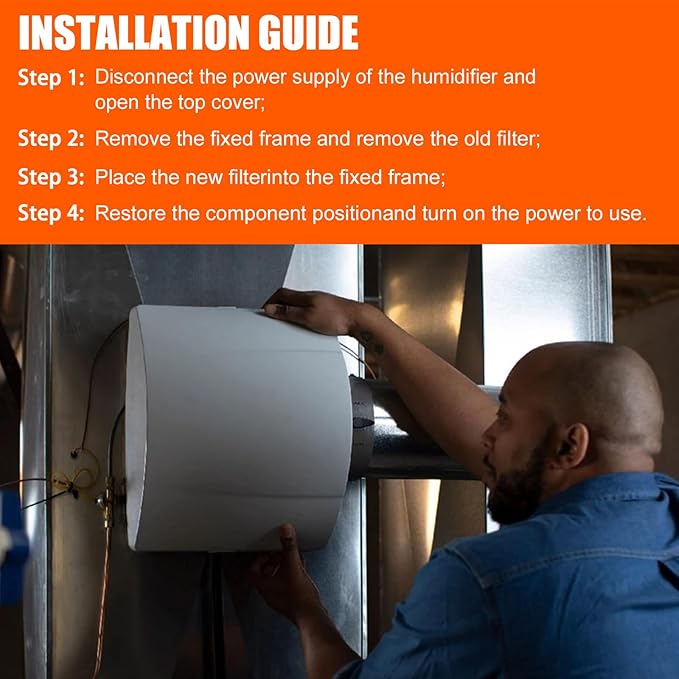 H510EZ1A Humidifier Filter Replacement, Water Panel Humidifier Replacement with Nozzle Humidifier Filter Kit Compatible with Humidifier Models 550, 558