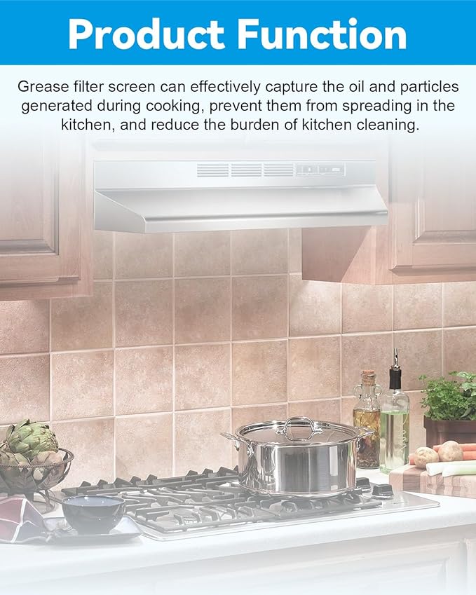 Range Hood Charcoal Filter Replacement Fit for Nutone RLX6100 SL6200H RL6200 SM6500 - AquaVibe