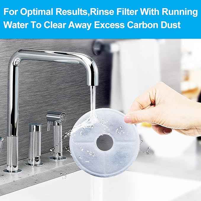 6-Pack Filters, Compatible with Catit Flower Fountains Cat Water Fountain Filter Replacement