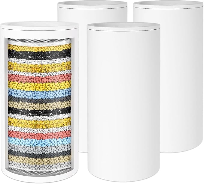 SR SUN RISE Filter Cartridge for Duo Shower Filter - NSF Certified 20-Stage Shower Filter for Hard Water 4PCS