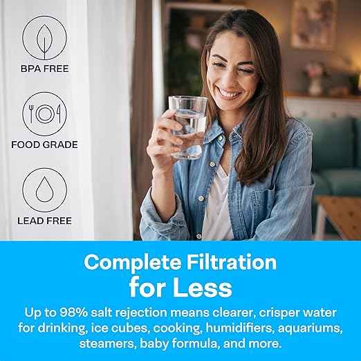 SpiroPure Unbranded Reverse Osmosis System Generic RO Water Filter Under Sink, 6-Stage RO Water Filtration System with Remineralization