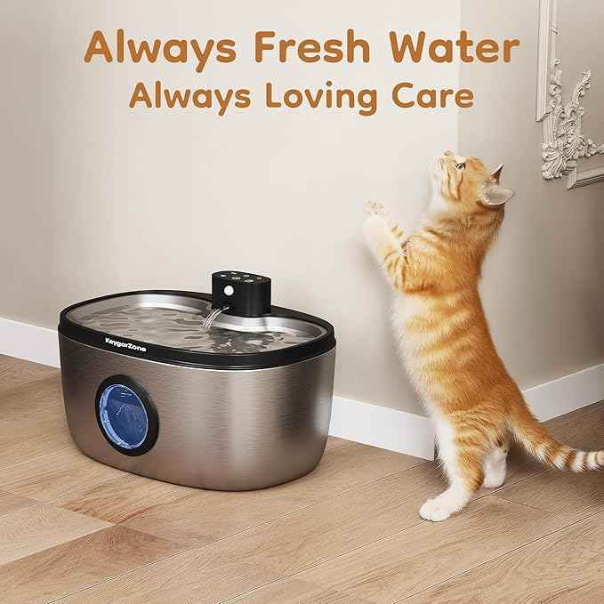 Cat Water Fountain Filter: Replacement for ZCW001, 6 Pack Pet Water Fountain and Pump Filters for Cats & Dogs, 5-Layer Activated Carbon Filters