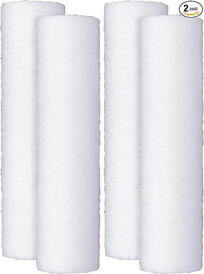 GE FXUSC Whole House Water Filter | Replacement for Water Filtration System | NSF Certified: Reduces Sediment, Rust & Other Impurities from Water | Replace Every 3 Months for Best Results | 2 Filters