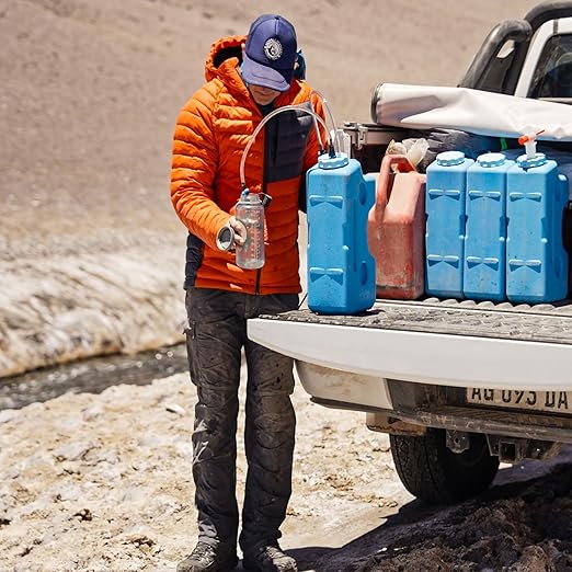 AquaBrick Water Purification System, Portable Water Filter for Camping, Best Survival Water Purifier for Emergency Drinking Water, Purifies Tap Water