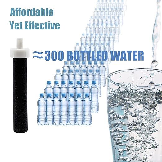 Water Filters For Brita Plastic, Sport, Stainless Steel, And Hard Sided WaterFilter Bottle, Compatible with Brita Replacement Water Bottle Filters (Pack of 3)