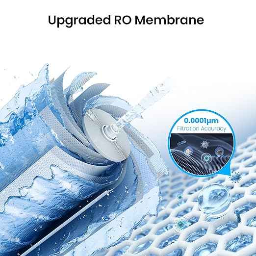 Reverse Osmosis System, 10-Stage 600 GPD Tankless Reverse Osmosis Water Filter, Under Sink RO Water Filtration System with Smart LED Faucet, NSF/ANSI 42 & 58 Certified, 3:1 Pure to Drain