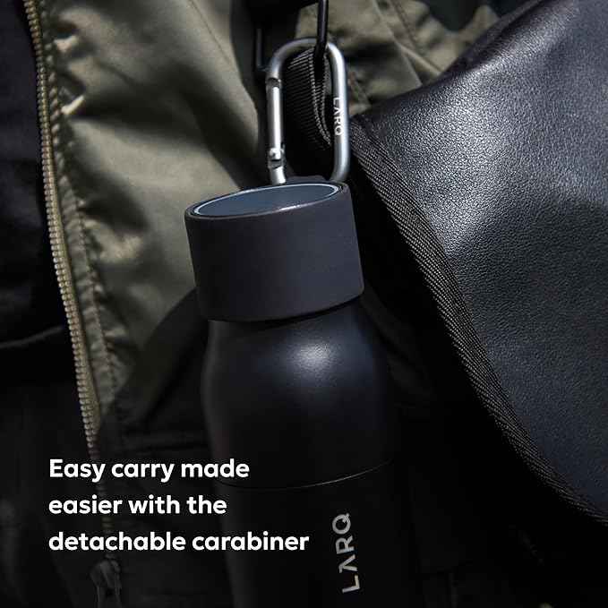 LARQ Active Loop - Bump Protector for Your Cap with Easy Carry Carabiner, Black