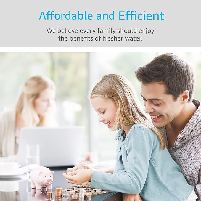 AQUA CREST Water Filter, Intended for Brita® Elite® Water Filter, Pitchers and Dispensers, Everyday, UltraMax, Metro+, XL and More, Lasts 6 Months, 3 Pack