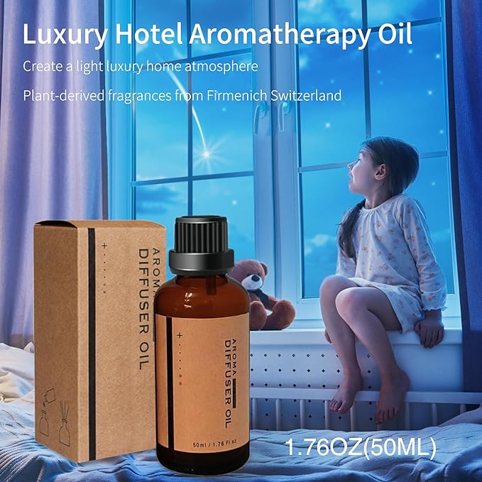 BOHOFAM Essential Oil Diffuser 360ML,Volcano Diffuser/Humidifier, Flame and Volcano 2 Mist Mosdes, Included 50ML Hotel Collection Essential Oil for Home, Bedroom,Large Room
