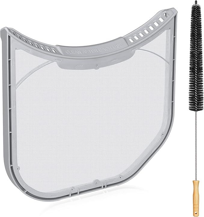 ADQ56656403 Lint Filter Replacement for LG Dryers and WashTowers, Rim without Felt Seal, Ultra Durable Lint Screen Trap with Dryer Vent Lint Brush - AquaVibe