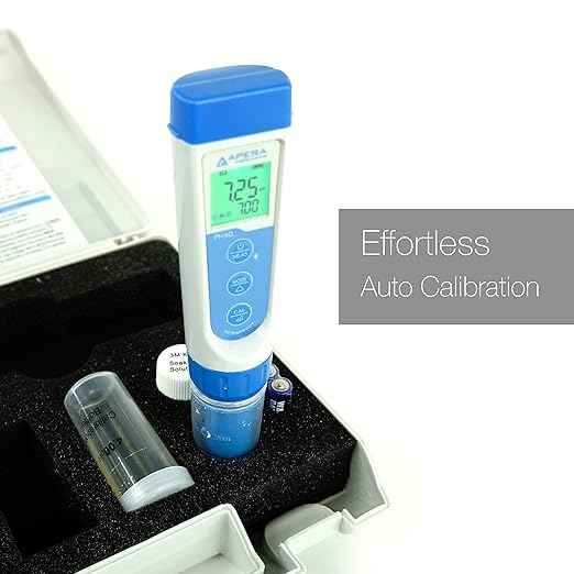 Apera Instruments AI311 Premium Series PH60 Waterproof pH Pocket Tester Kit & LLC-AI314 Premium Series EC60 Waterproof Conductivity Pocket Tester Kit, ±1% F.S Accuracy, Easy Switch