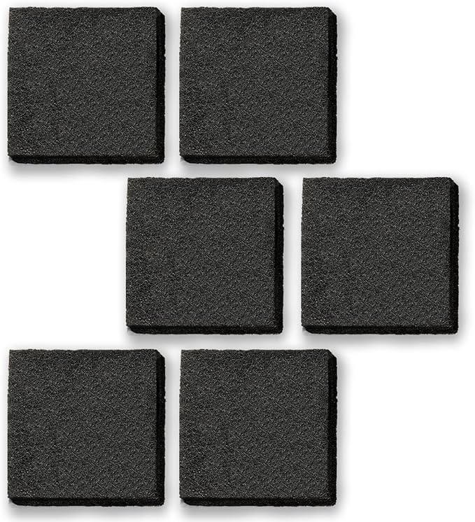6 Pack 4151750 554358 Trash Compactor Charcoal Air Filter Replacement for Whirlpool/KitchenAid/Maytag/Jenn-Air/Amana/Inglis/Magic Chef Trash Compactor