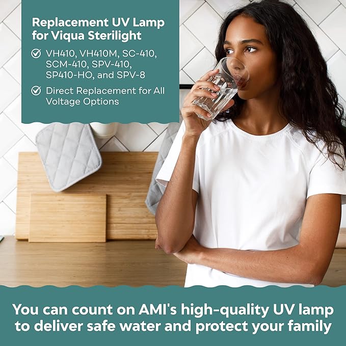 APPLIED MEMBRANES INC. UV-Light Water Filter Replacement Bulb, Compatible with VH410, VH410M, SC-410 SCM-410 SPV-410 SP410-HO SPV-8 Ultraviolet Systems, 20.08"