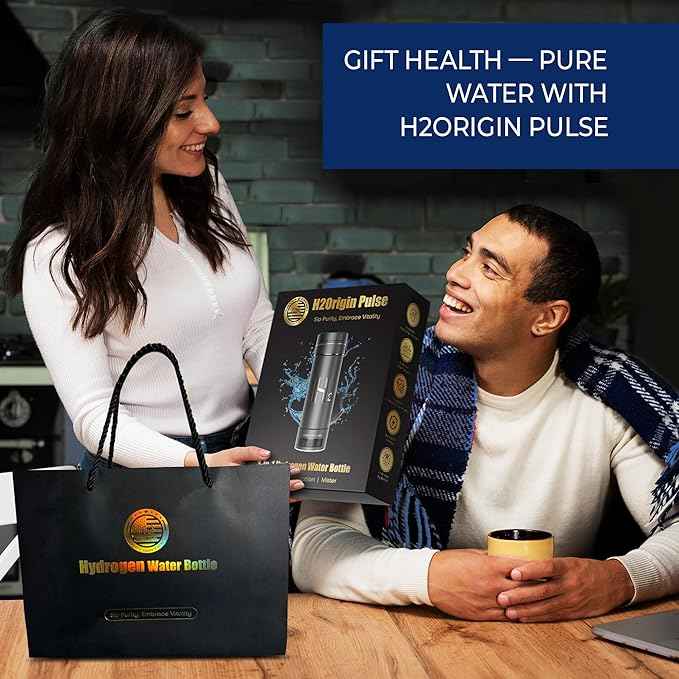 Hydrogen Water Bottle Generator, Up to 9000 PPB Hydrogen Bottle Water Ionizer with SPE/PEM Technology, 3-in-1 Portable Universal Adapter and Refreshing Mist Spray