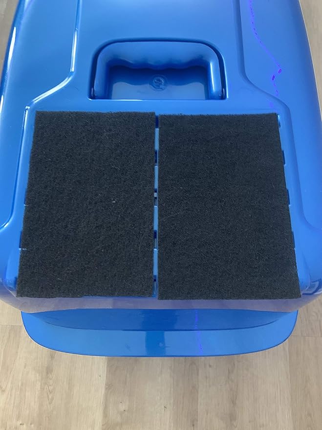 6-Pack Activated Carbon Filters for Litter Box - Pre-Cut 4.25" x 6.5" Cat Litter Box Filters Replacement - Absorbs Odors and Dust - Compatible with Van Ness Models, Made in USA
