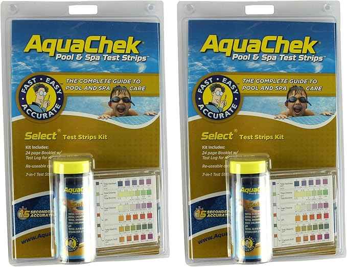 AquaChek 541604-02 Select 7-in-1 Test Strip Kit for Swimming Pools, 50-Count, 2-Pack