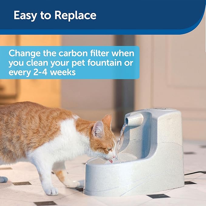 PetSafe Drinkwell Fountain Premium Activated Carbon Filters - Better Hydration Choice - Long-Lasting Purity - Odor-Free Drinking - Water Purification Filter -,12 Count (Pack of 120)